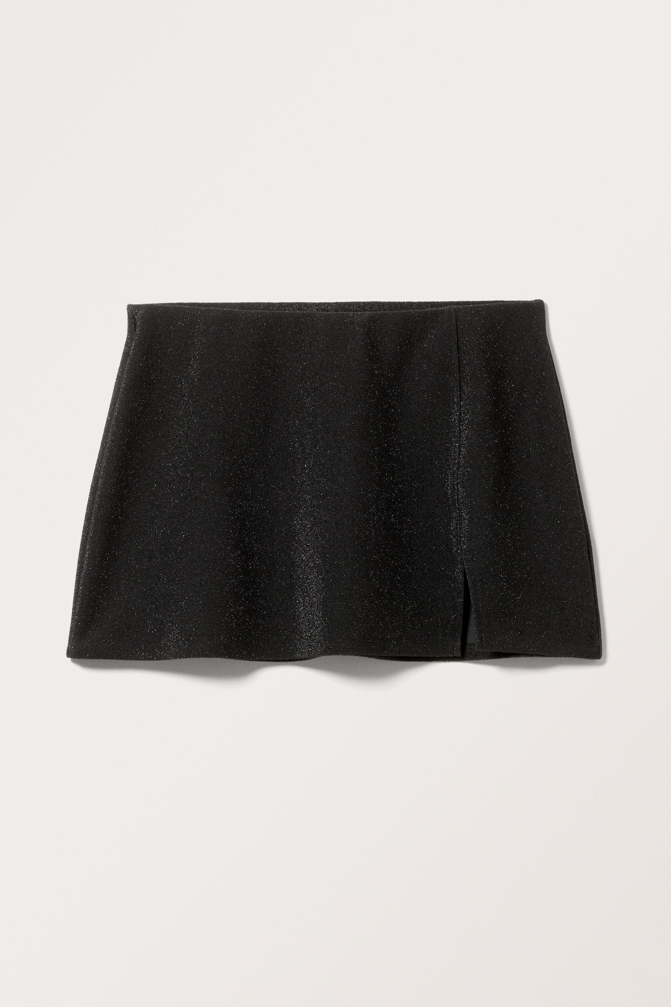 Black Glitter - Mini Pull-on Skirt - 3