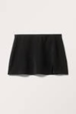 Black Glitter - Mini Pull-on Skirt - 3