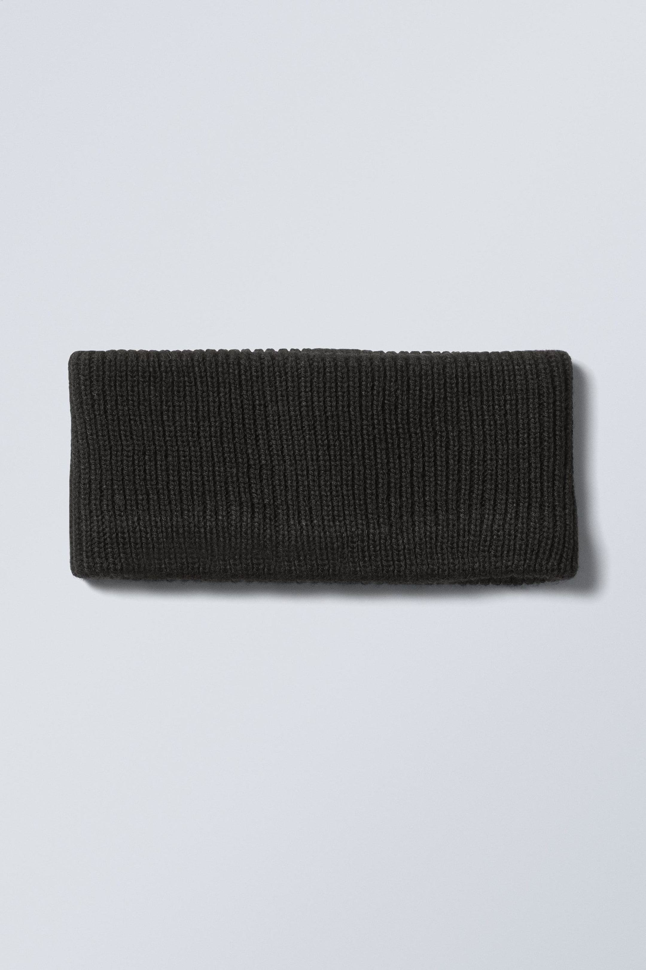 Black - Elsa Ribbed Knit Headband - 0