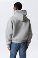 Grey Melange - Simon Scuba Hoodie - 2