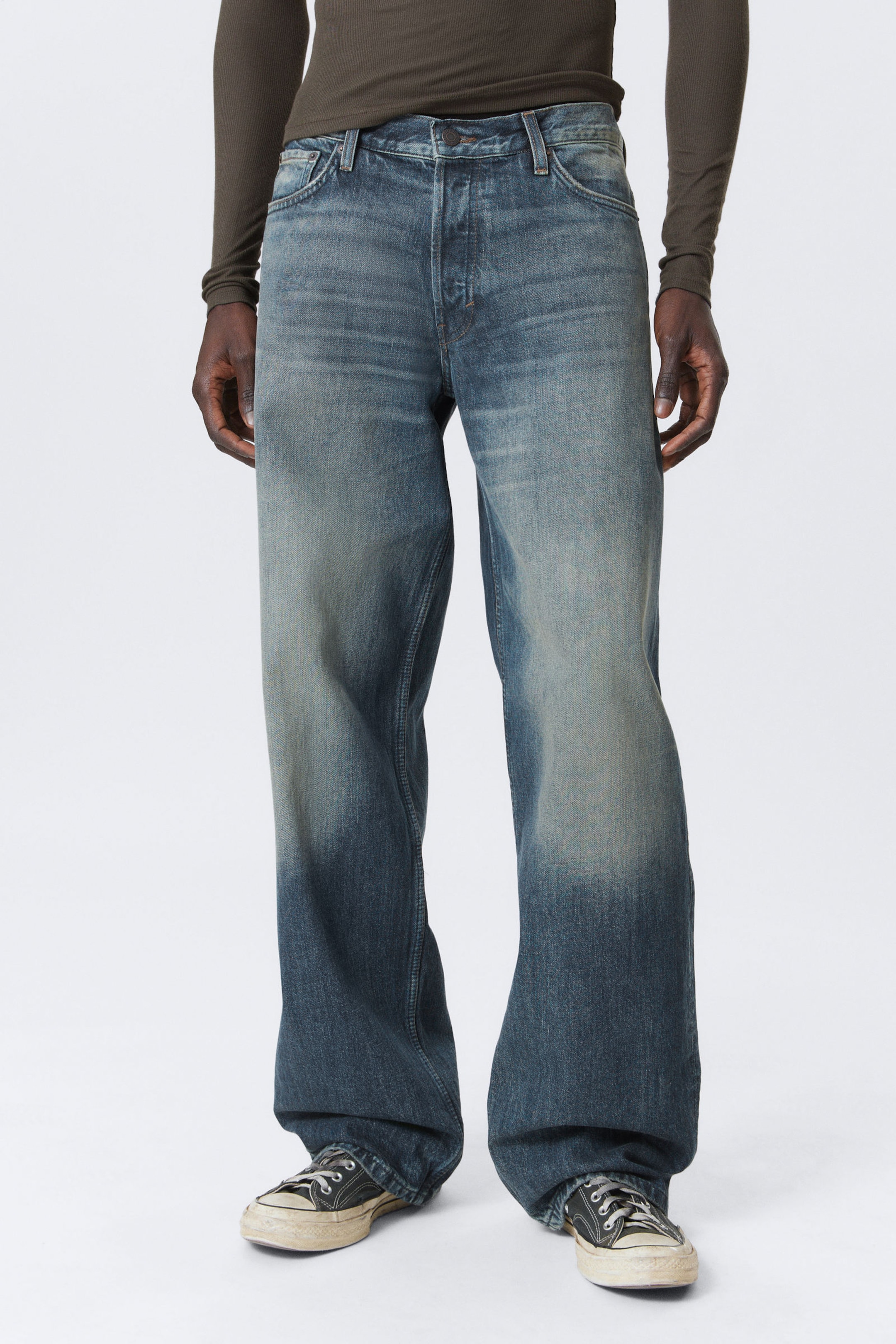 #2E3036 - Sphere Low Rise Loose Straight Leg Jeans - 2