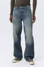 Baltic Blue - Dark Blue - Sphere Low Rise Loose Straight Leg Jeans - 1