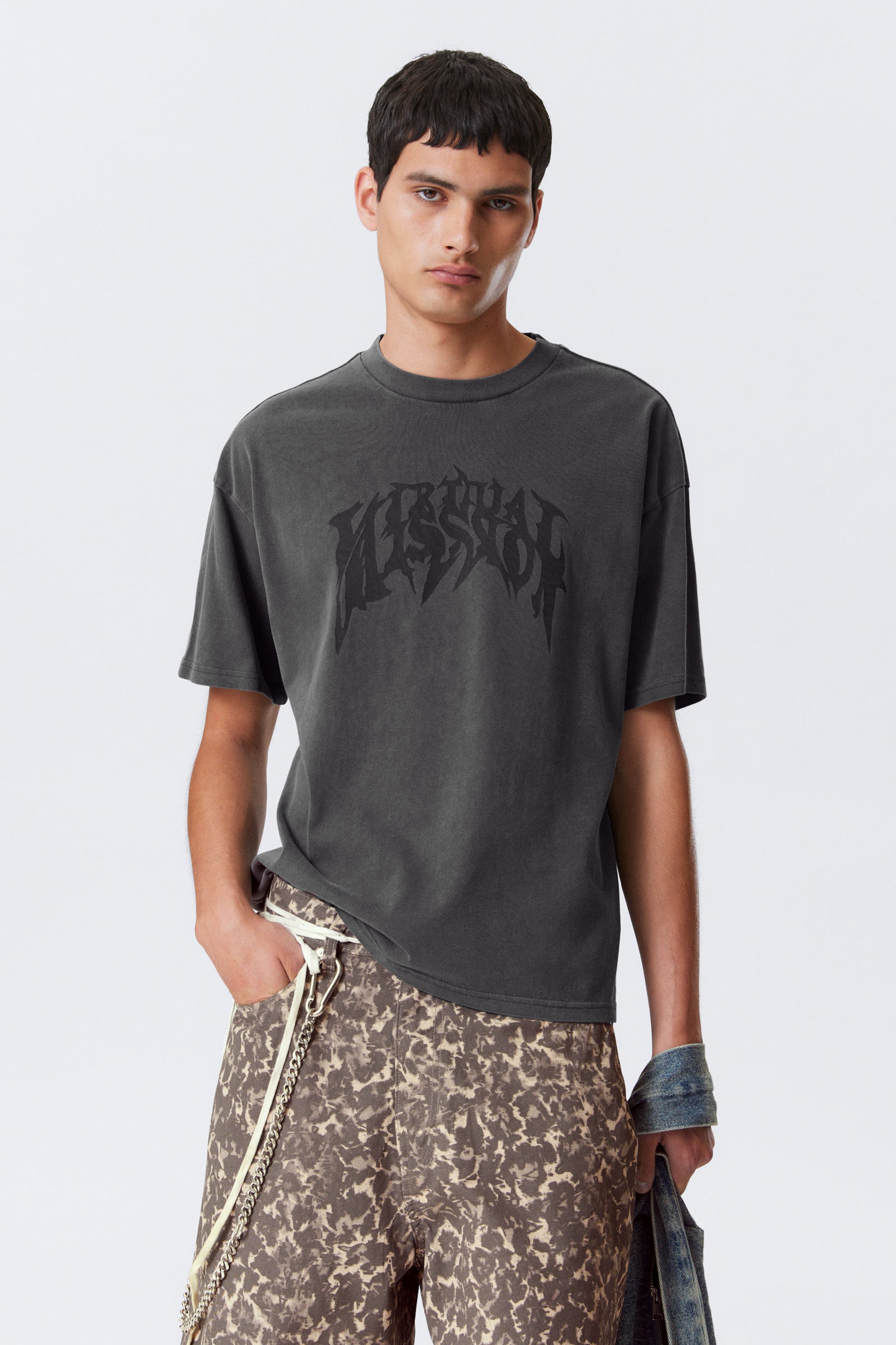 #29272B - Great Boxy Printed Graphic Tee - 1