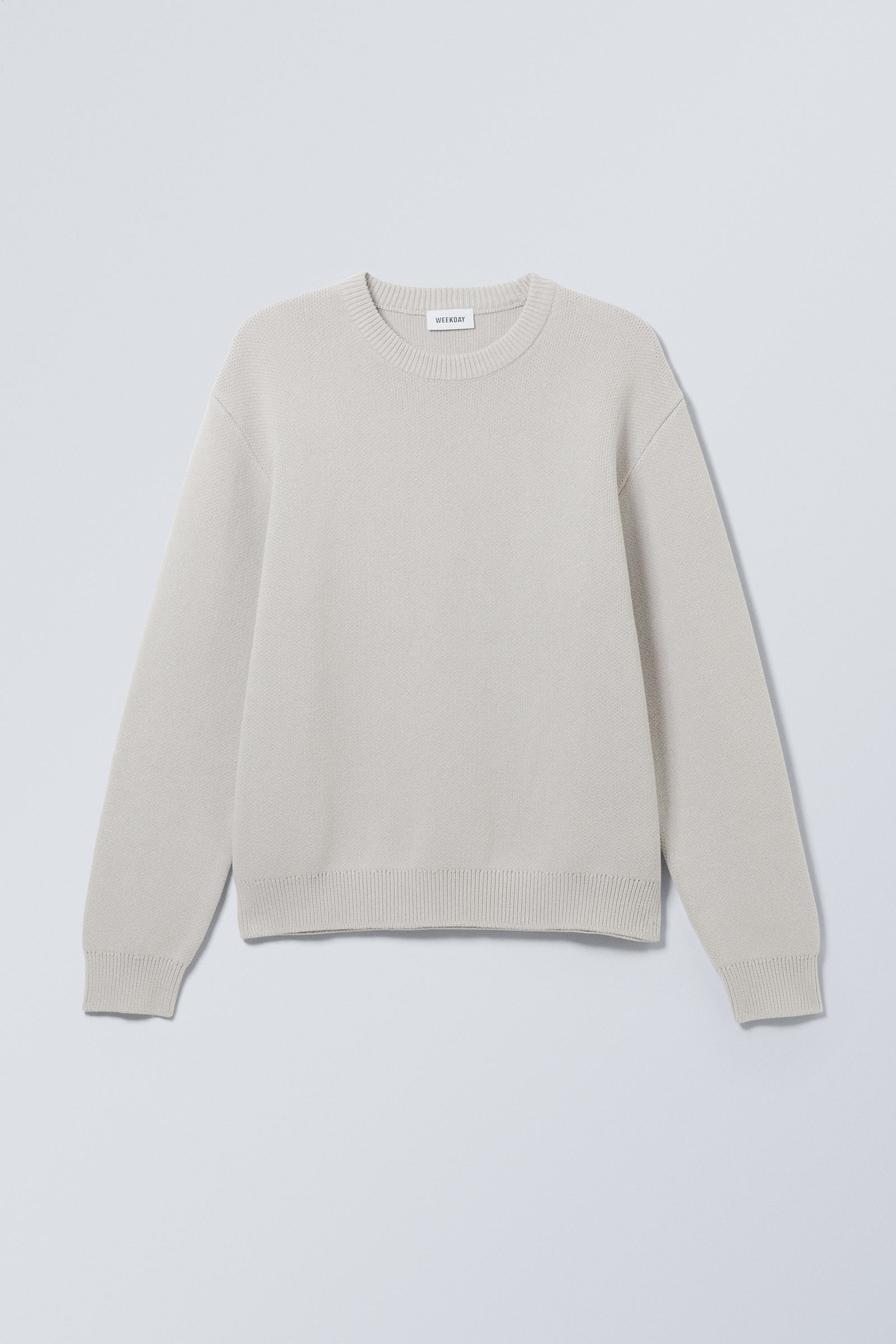 Light Dusty Grey - Fabian Jacquard Knit Sweater - 1