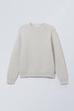 Light Dusty Grey - Fabian Jacquard Knit Sweater - 1