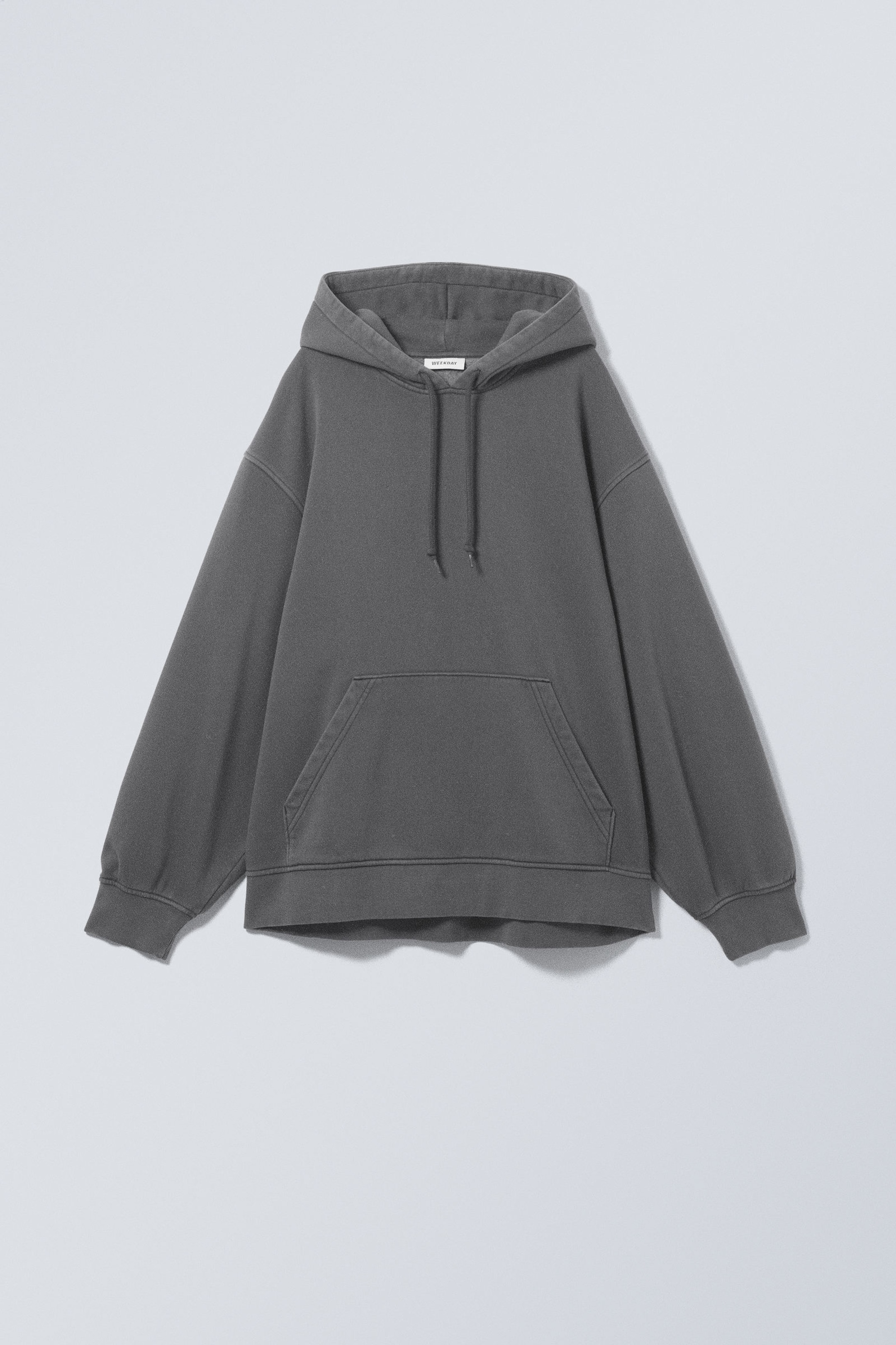 Washed Grey - Essence Washed Oversized Hoodie - 0