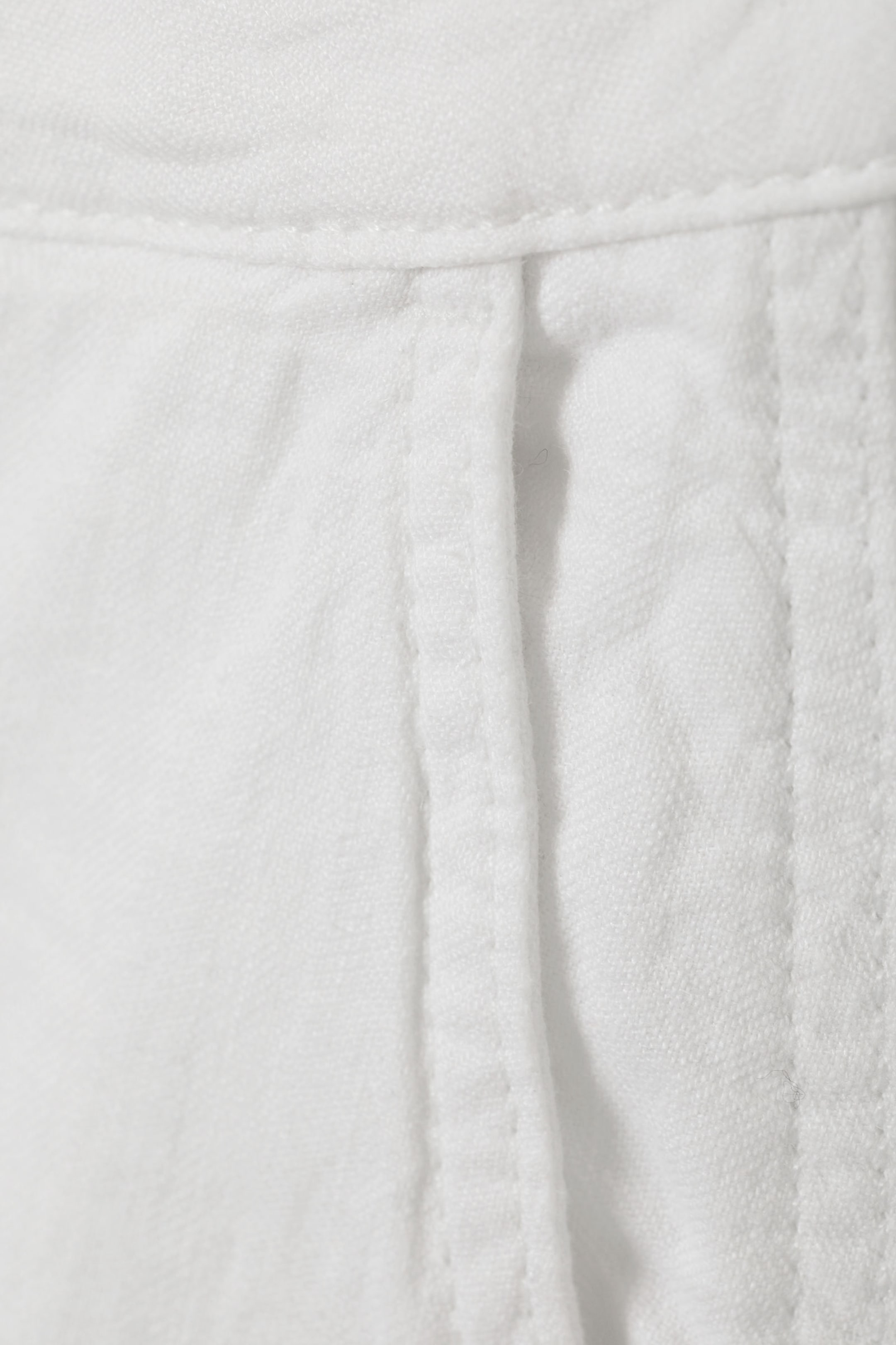 White - Loose Carpenter Linen Blend Trousers - 3