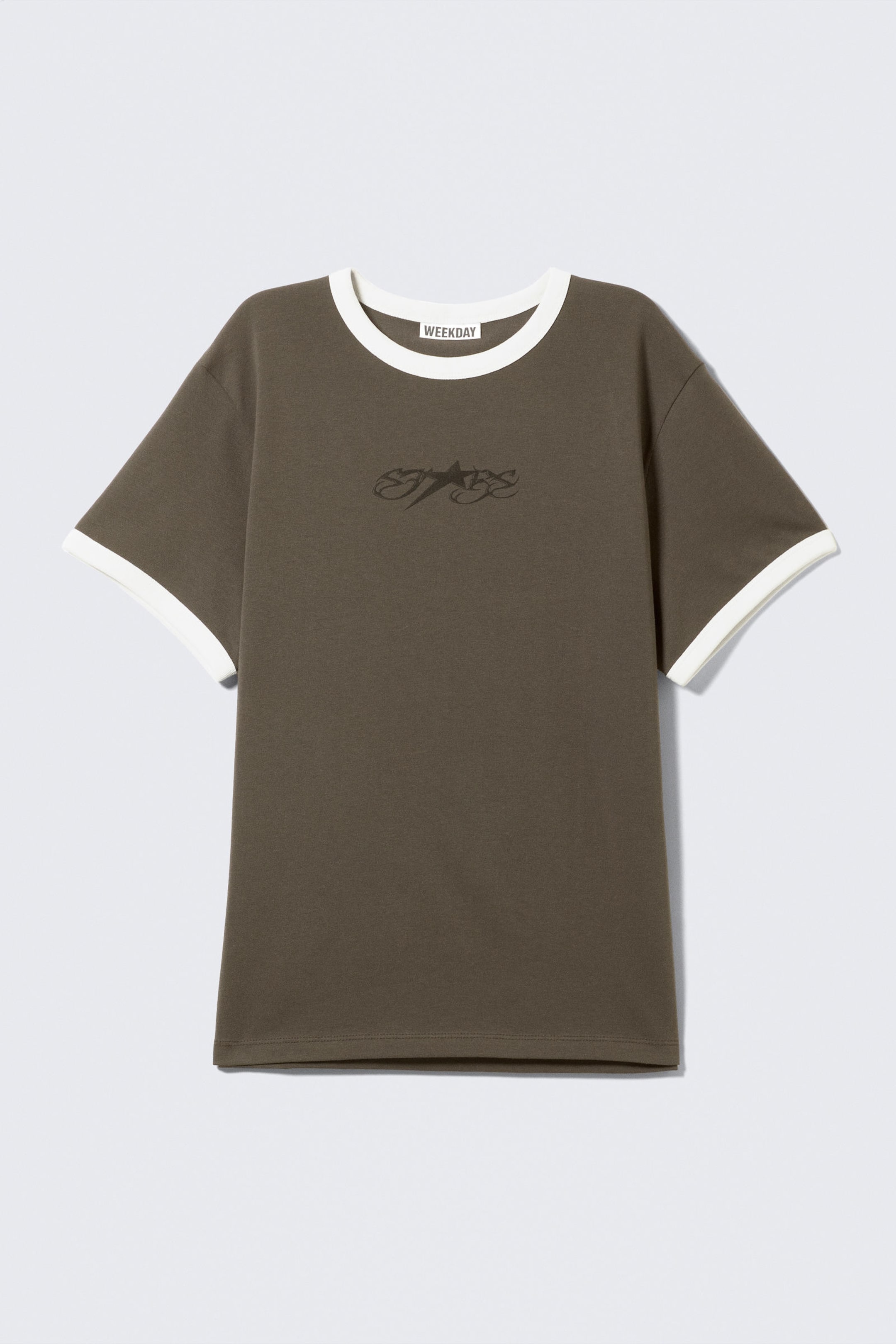 Dark Grey - Stars - T-shirt met grafische print - 3
