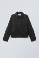 Black - Regular Linen Blend Jacket - 3