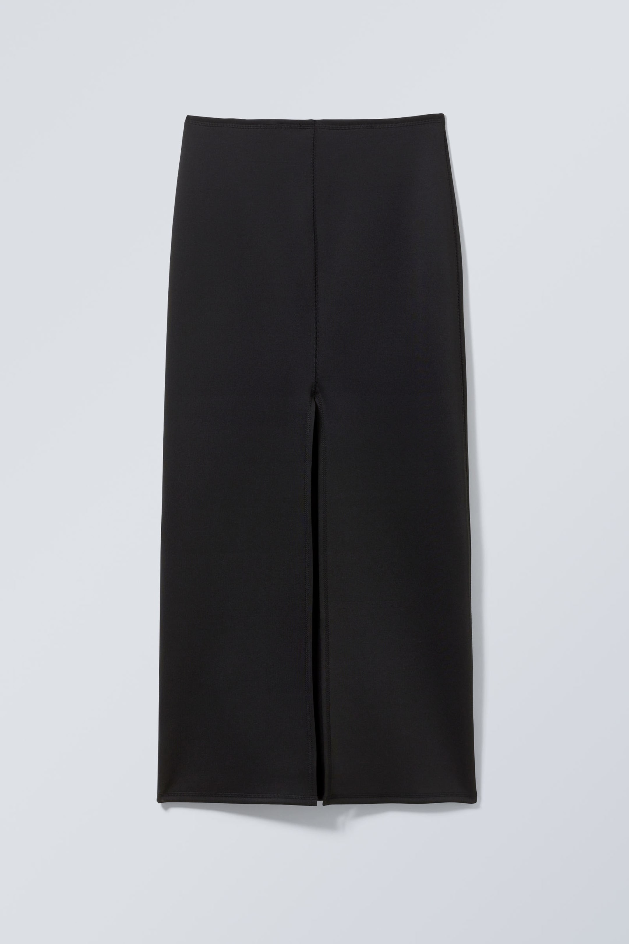 Black - Minimal Long Skirt - 1