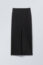 Black - Minimal Long Skirt - 1