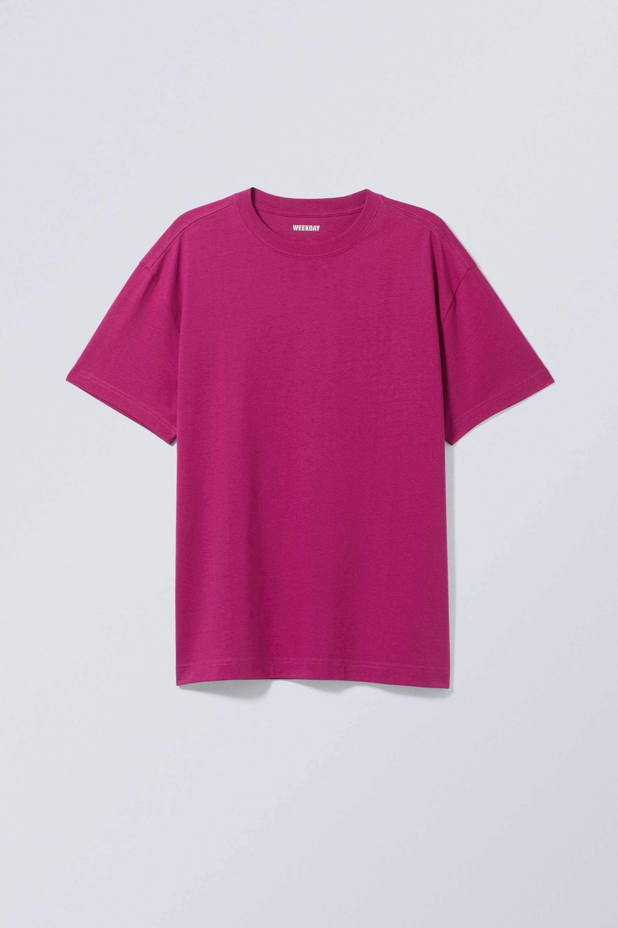 Fuschia - Oversized Heavyweight T-shirt - 1