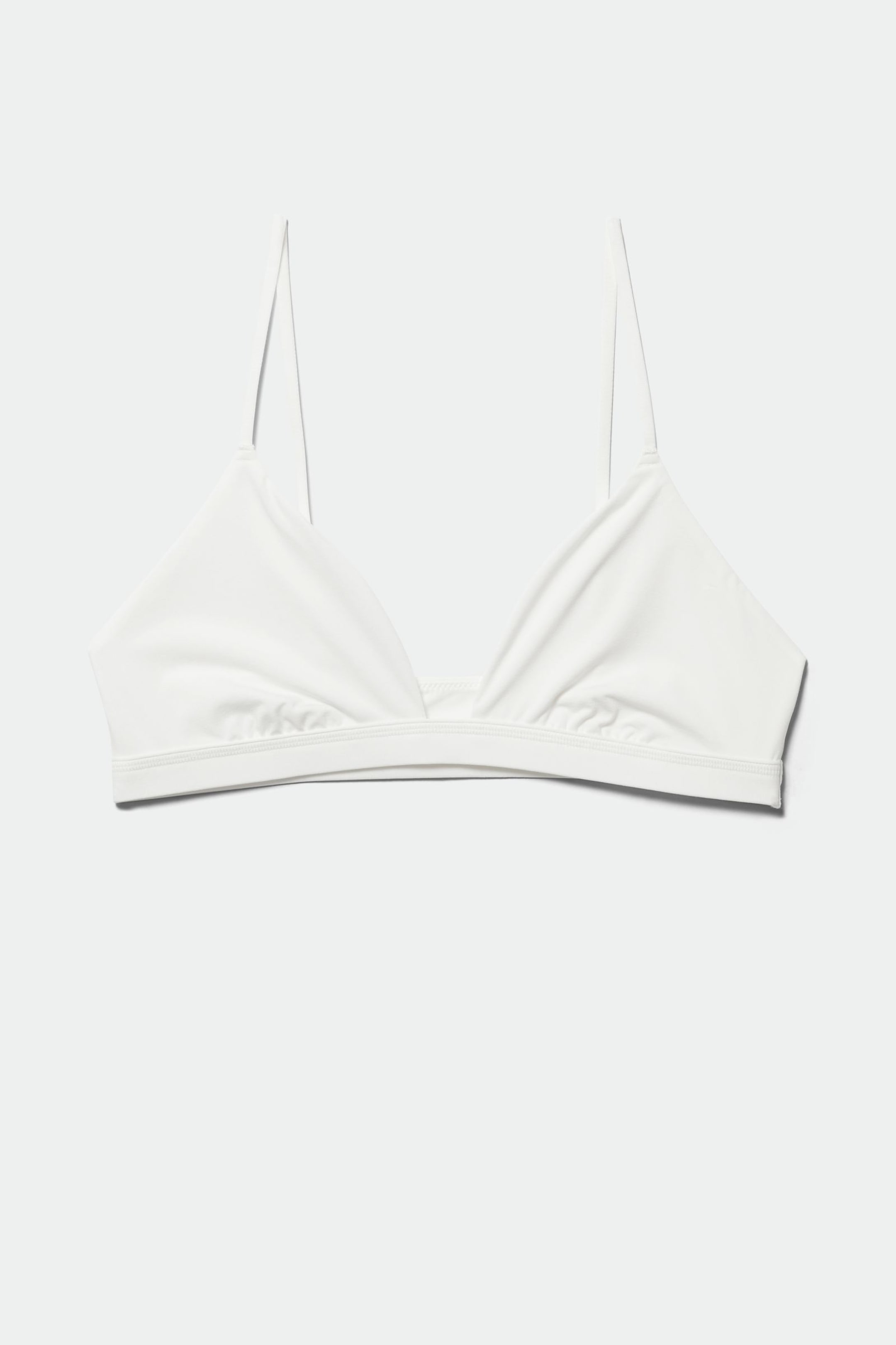 White - Soft Triangle Bralette Soul - 0