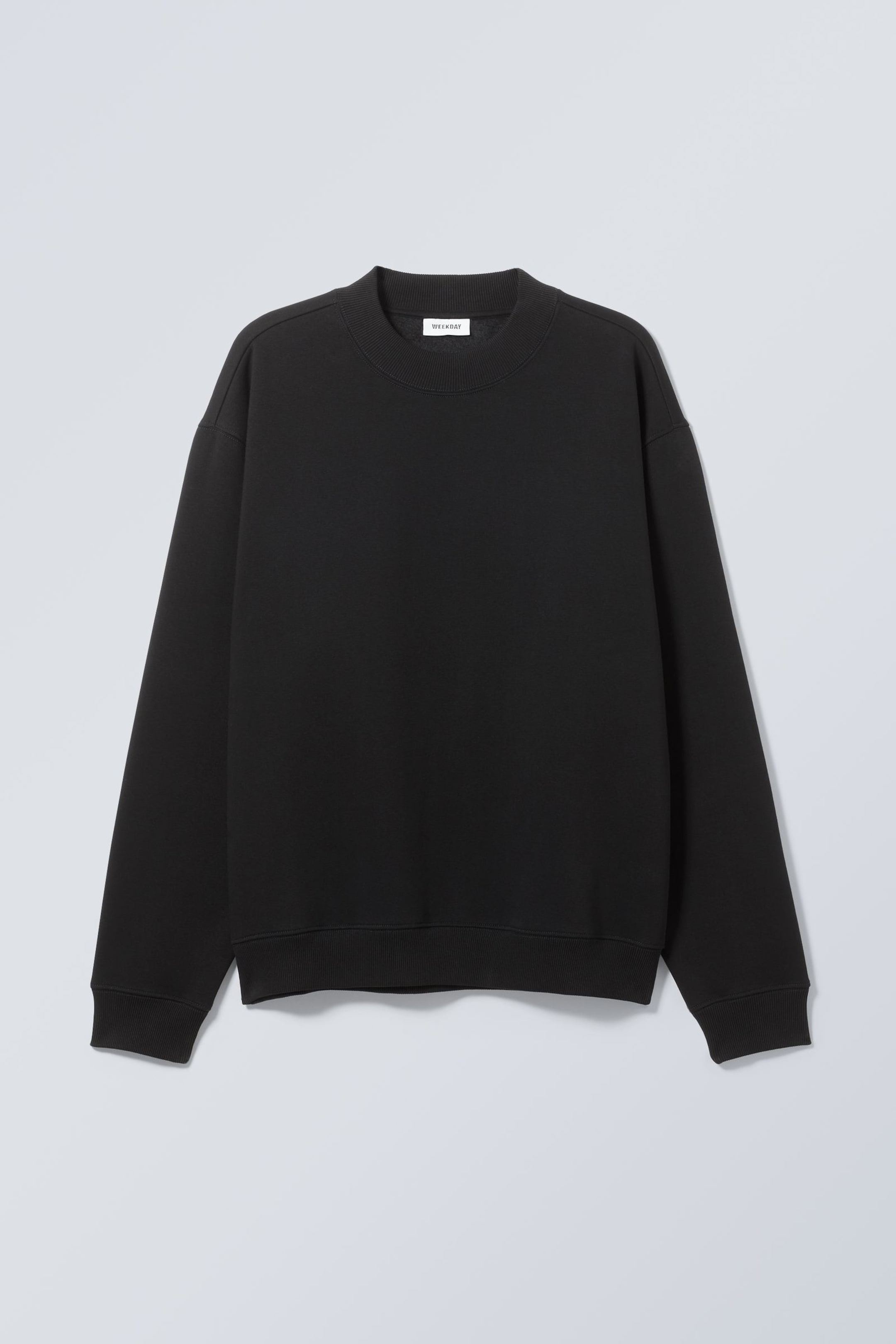 relaxed heavyweight sweatshirt Black Weekday DK