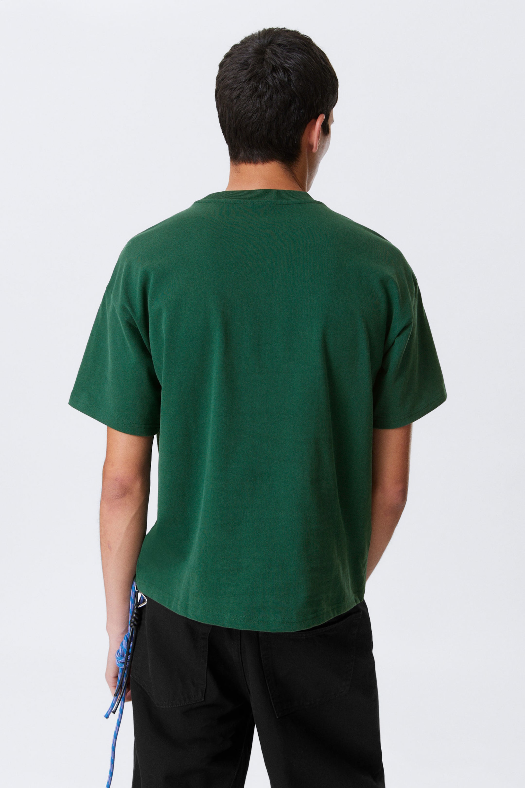 Dark Green - Great Boxy Heavyweight T-Shirt - 2