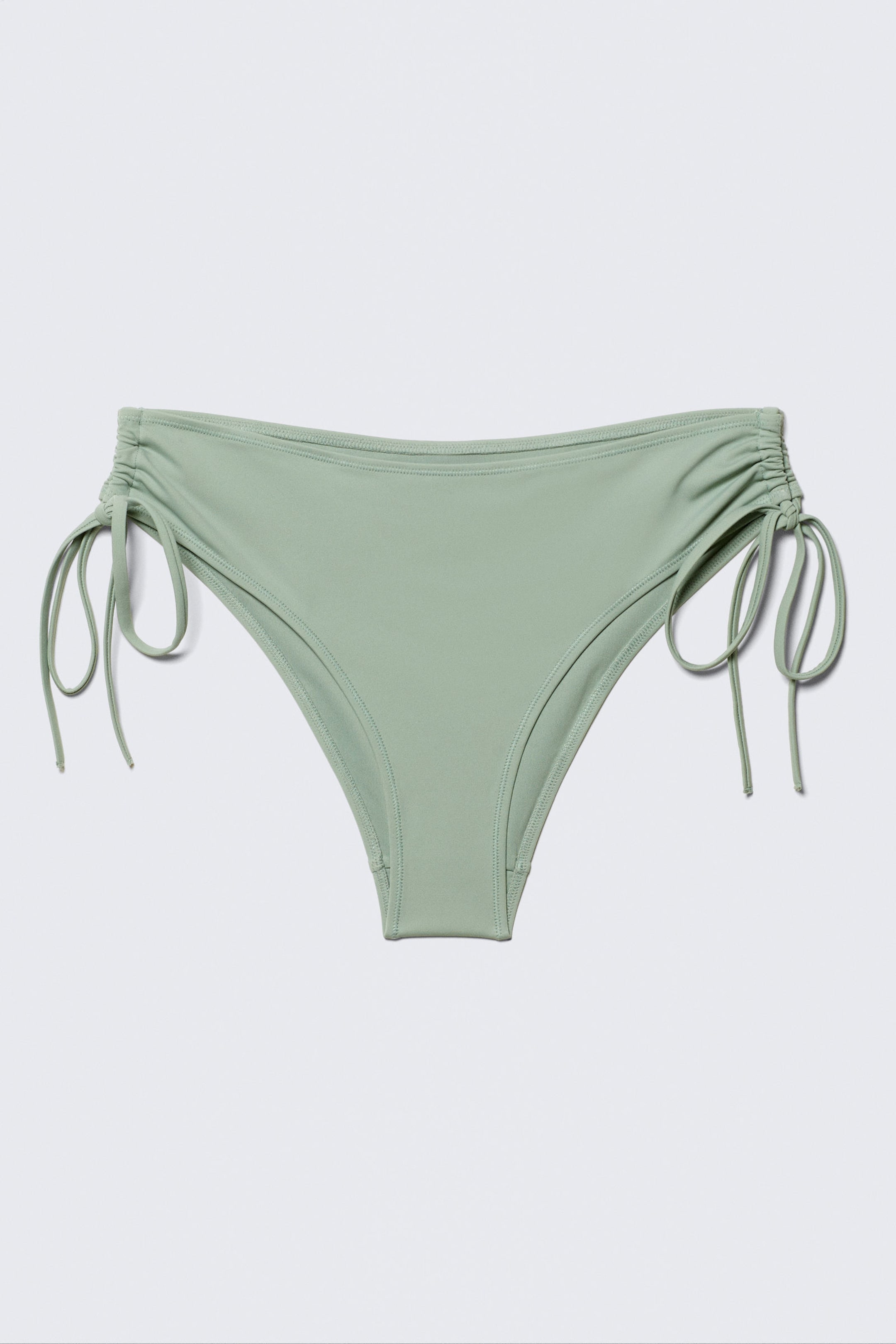 #88948C - Strappy Side Tie Bikini Bottoms