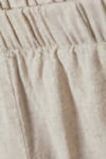 Ecru - Relaxed Linen Blend Shorts - 1