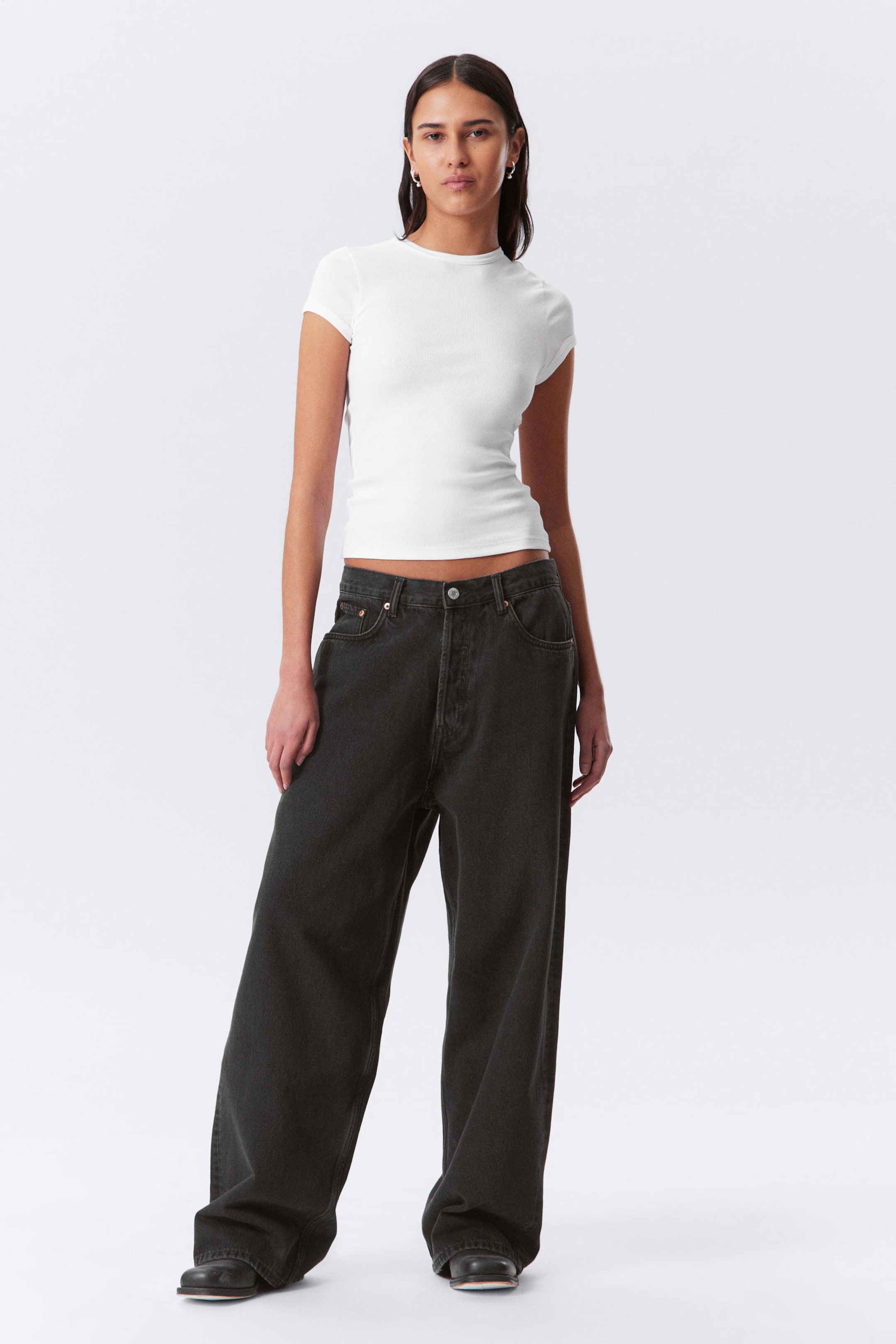 #272628 - Astro Loose Baggy Leg Jeans - 1