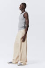 Ecru - Astro - Locker sitzende, weite Leinen-Mix-Hose - 6