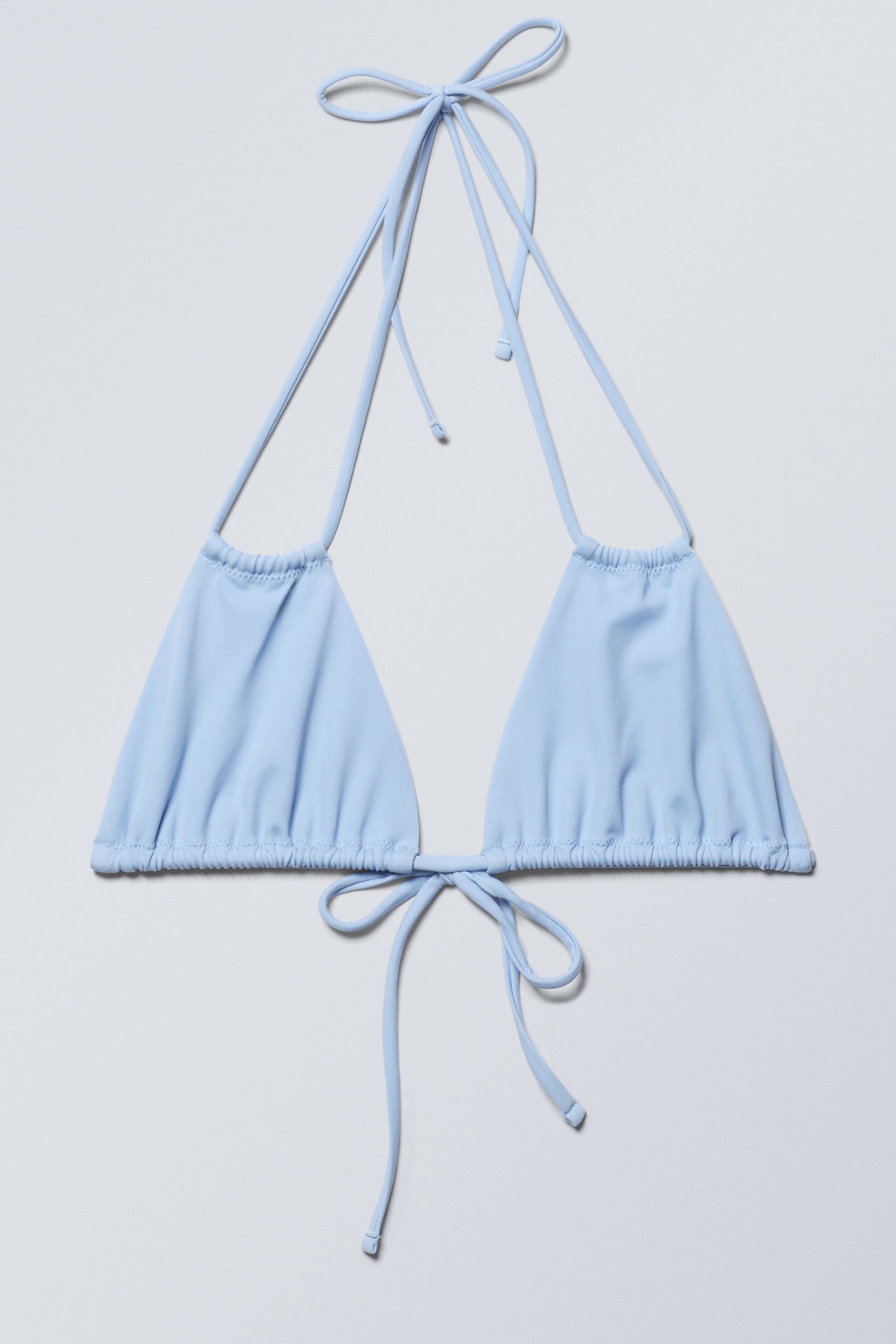 Light Blue - Breeze Tie Bikini Top - 0