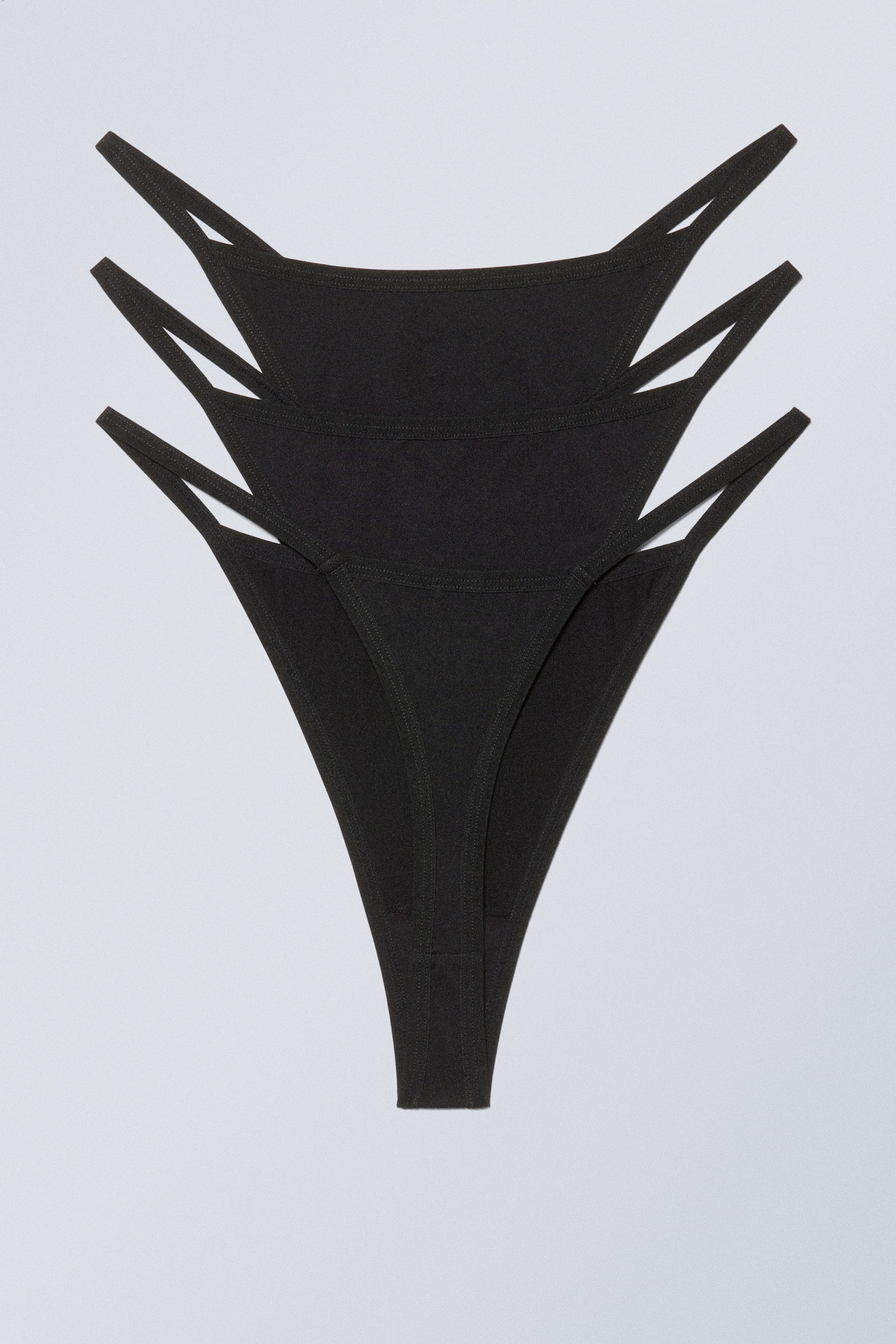 Black - 3-pack Soul Tanga Thong - 1