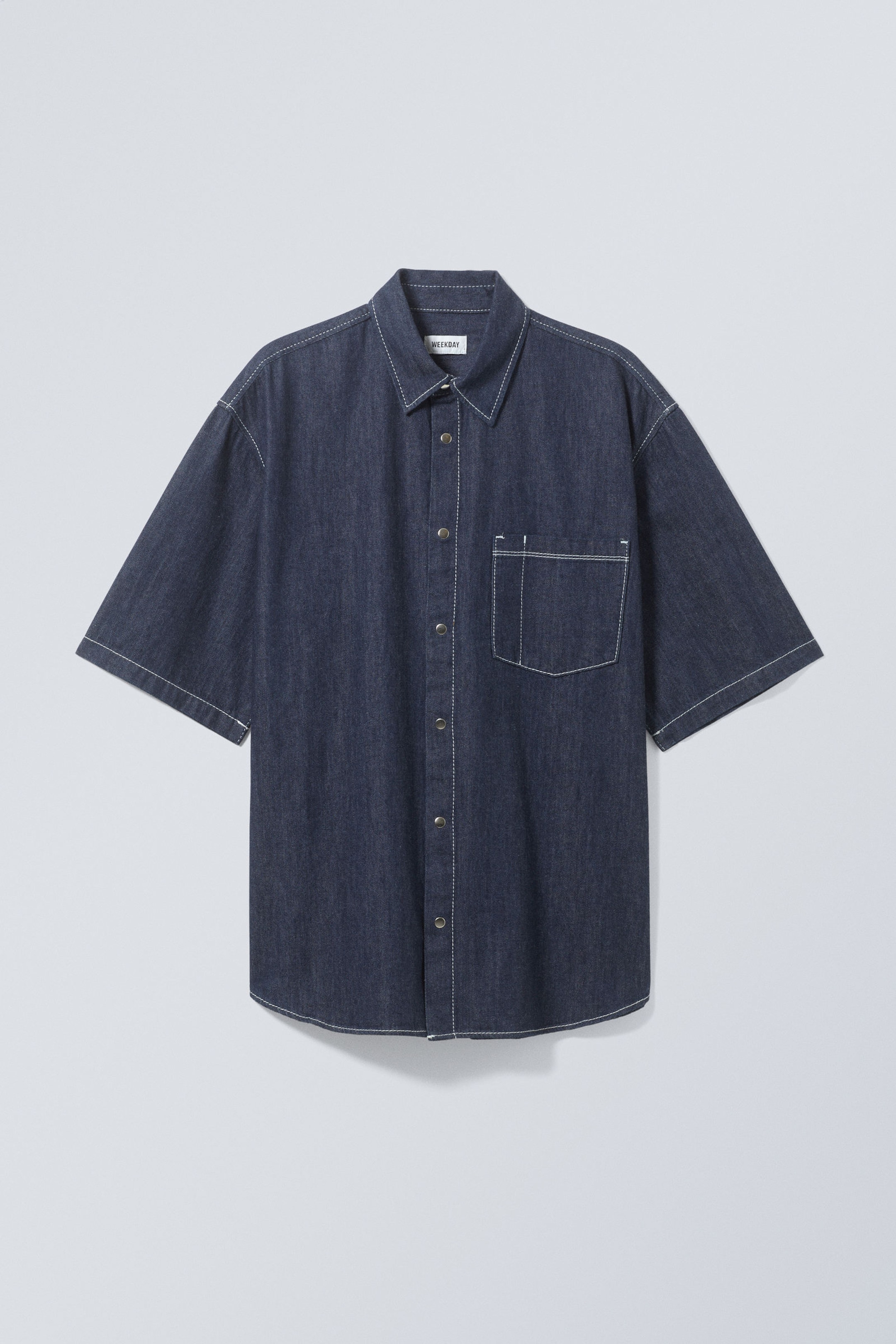 Blue Rinse - Griffith Denim Oversized Shirt - 0