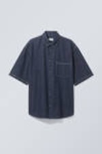 Blue Rinse - Griffith Denim Oversized Shirt - 0