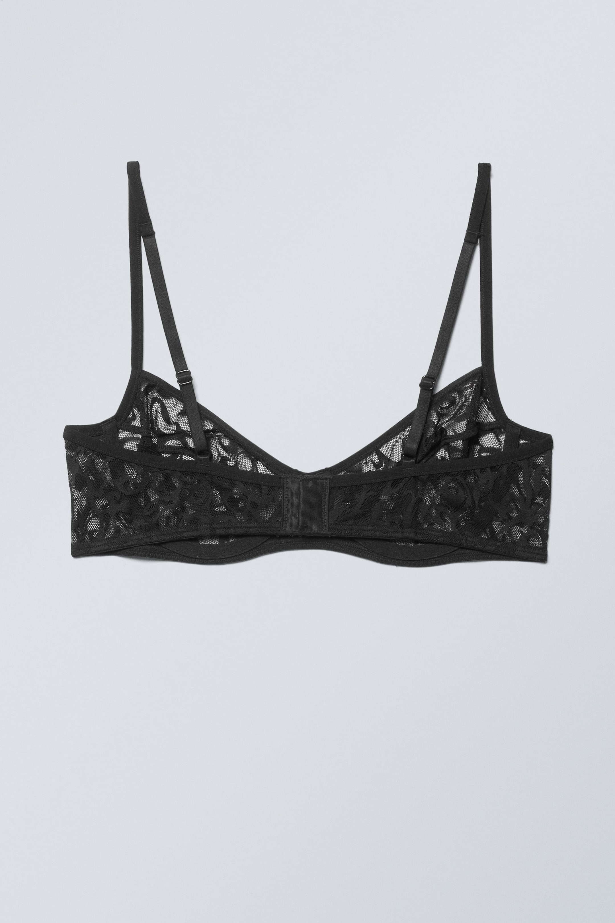 Black - Lucy Lace Underwire Bra - 1