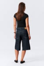 Blue Rinse - Dunkelblau - Lockere Baggy-Jeansshorts Astro - 6