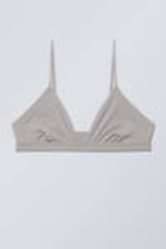 Light grey - Soft Triangle Bralette Soul - 0