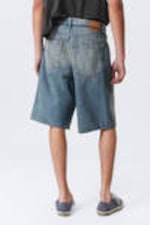 Cyan Dust - Mittelblau - Lockere Baggy-Jeansshorts Astro - 7