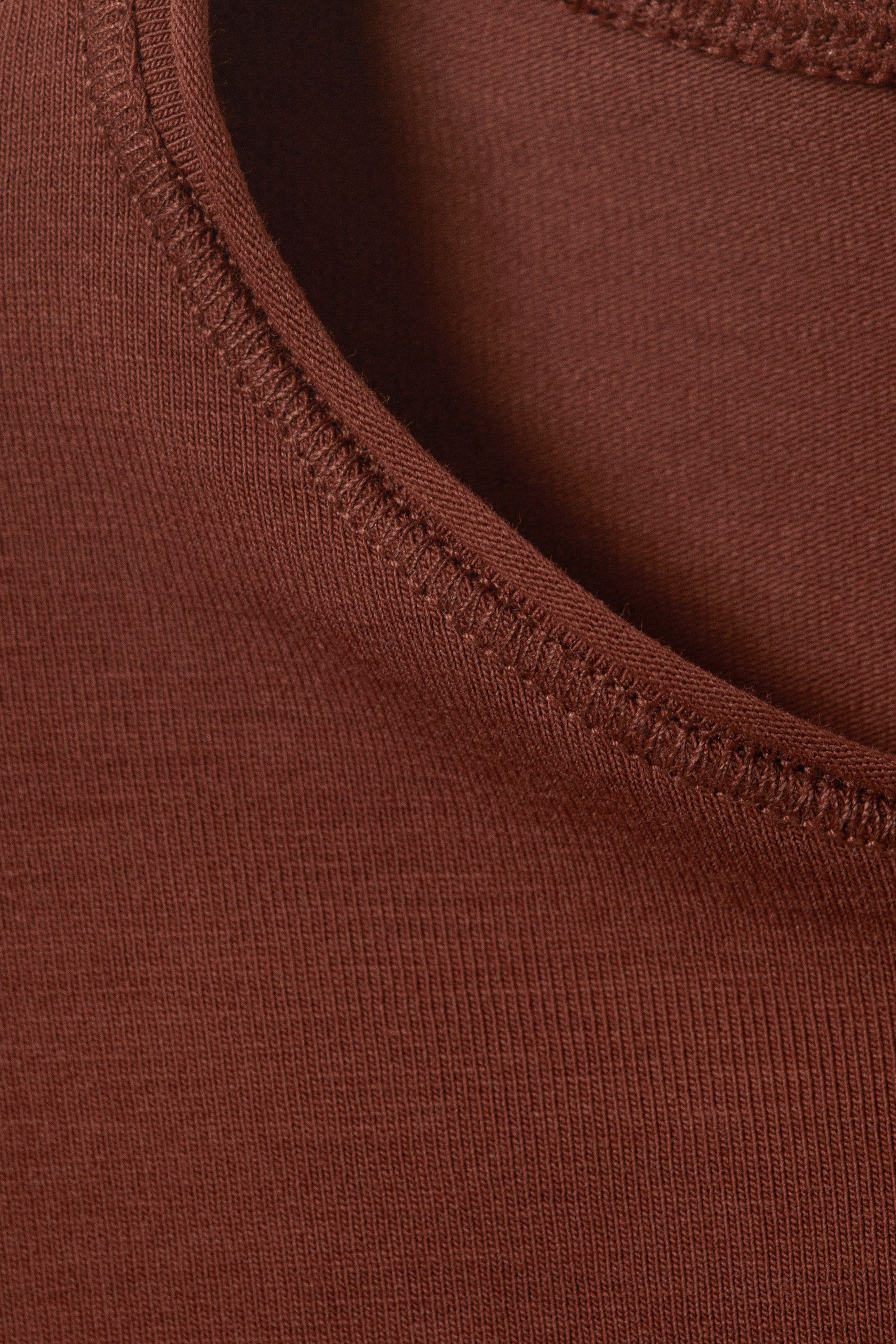Rust - Long Sleeve Cotton Top - 4