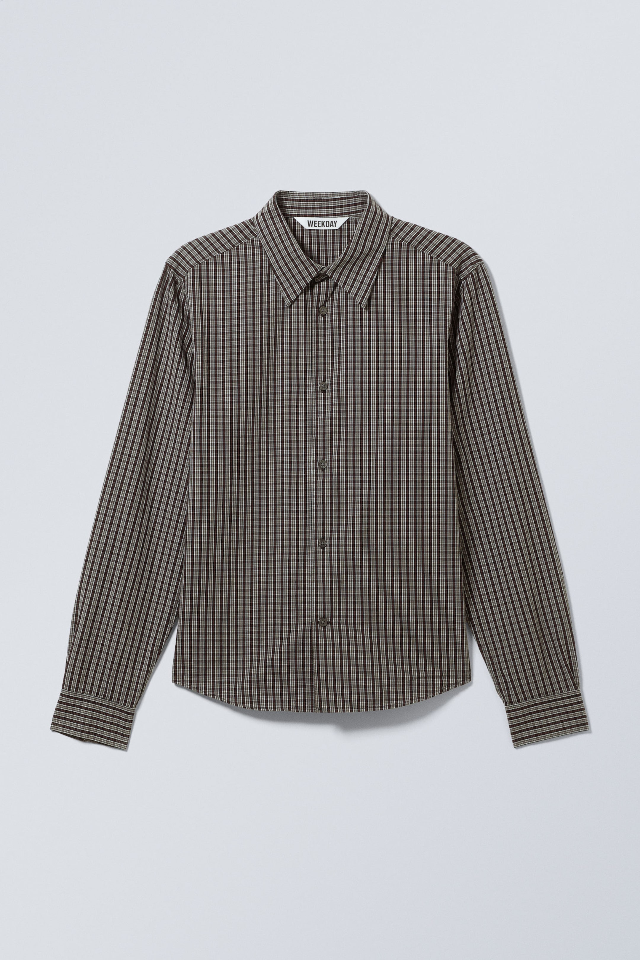 Checked Black - Regular Fit Checked Cotton Shirt - 2