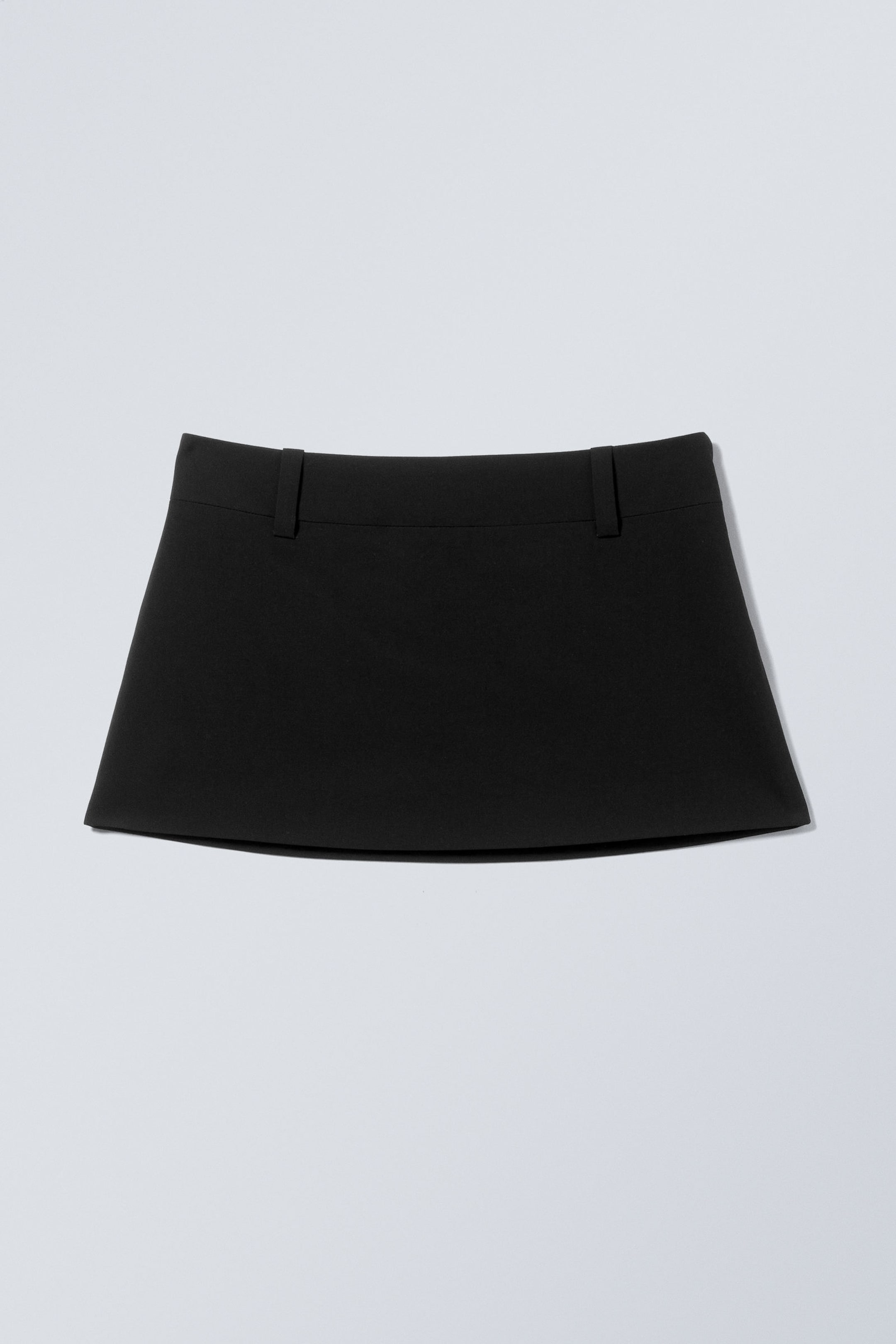 Black - Low Waist Mini Skirt - 2