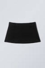 Black - Low Waist Mini Skirt - 2