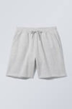 Grey Melange - Relaxed Midweight Shorts - 0