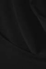 Black - Waterfall Drape Halter Top - 2