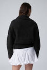 Black - Bea Zip Cardigan - 3