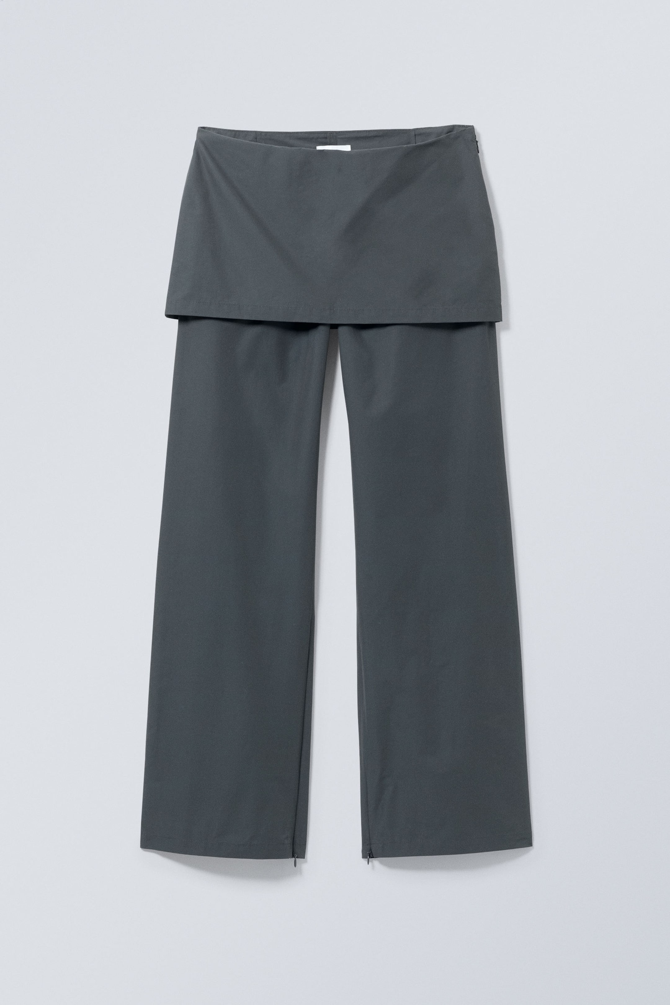 Dark Grey - Alia Skirt Trousers - 0