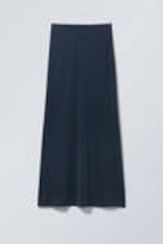 Dark Blue - Signe Drapy Maxi Skirt - 0