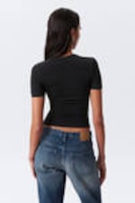 Black - Slim Fitted T-shirt - 2
