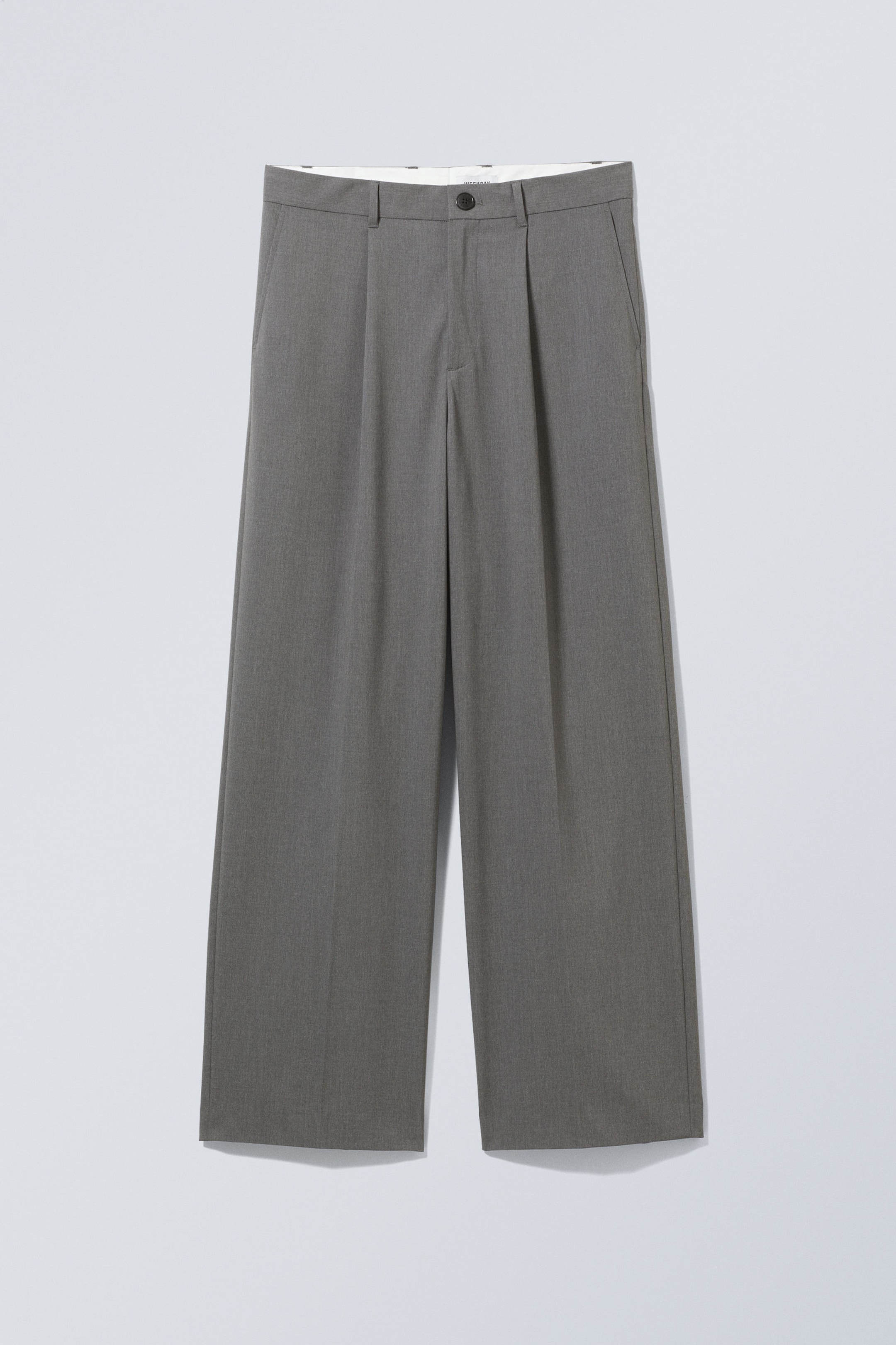 Dark Grey - Uno Loose Suit Trousers - 0