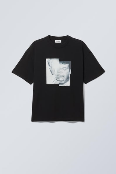 Boxy Grid Tee 300046149blk