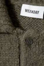 Khaki Green - Bobby Relaxed Knitted Polo Sweater - 1