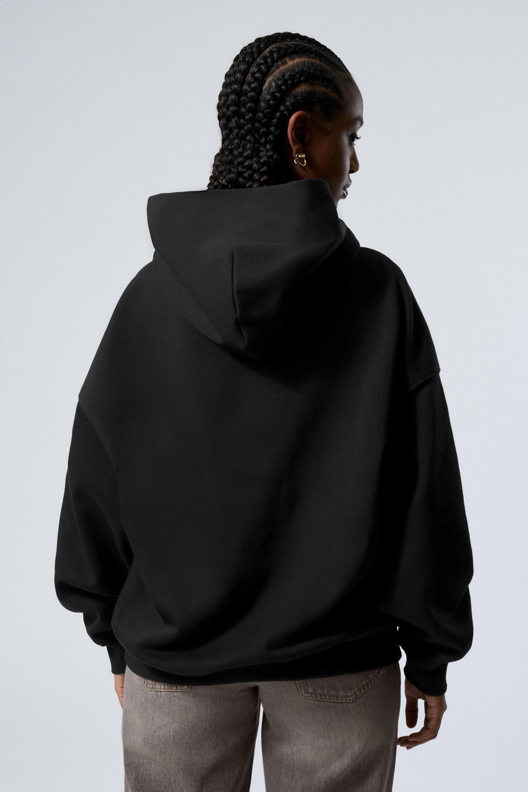 Black - Oversized Heavyweight Hoodie - 3