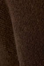 Dark Brown - Teo Oversized Wool Blend Knit Sweater - 4