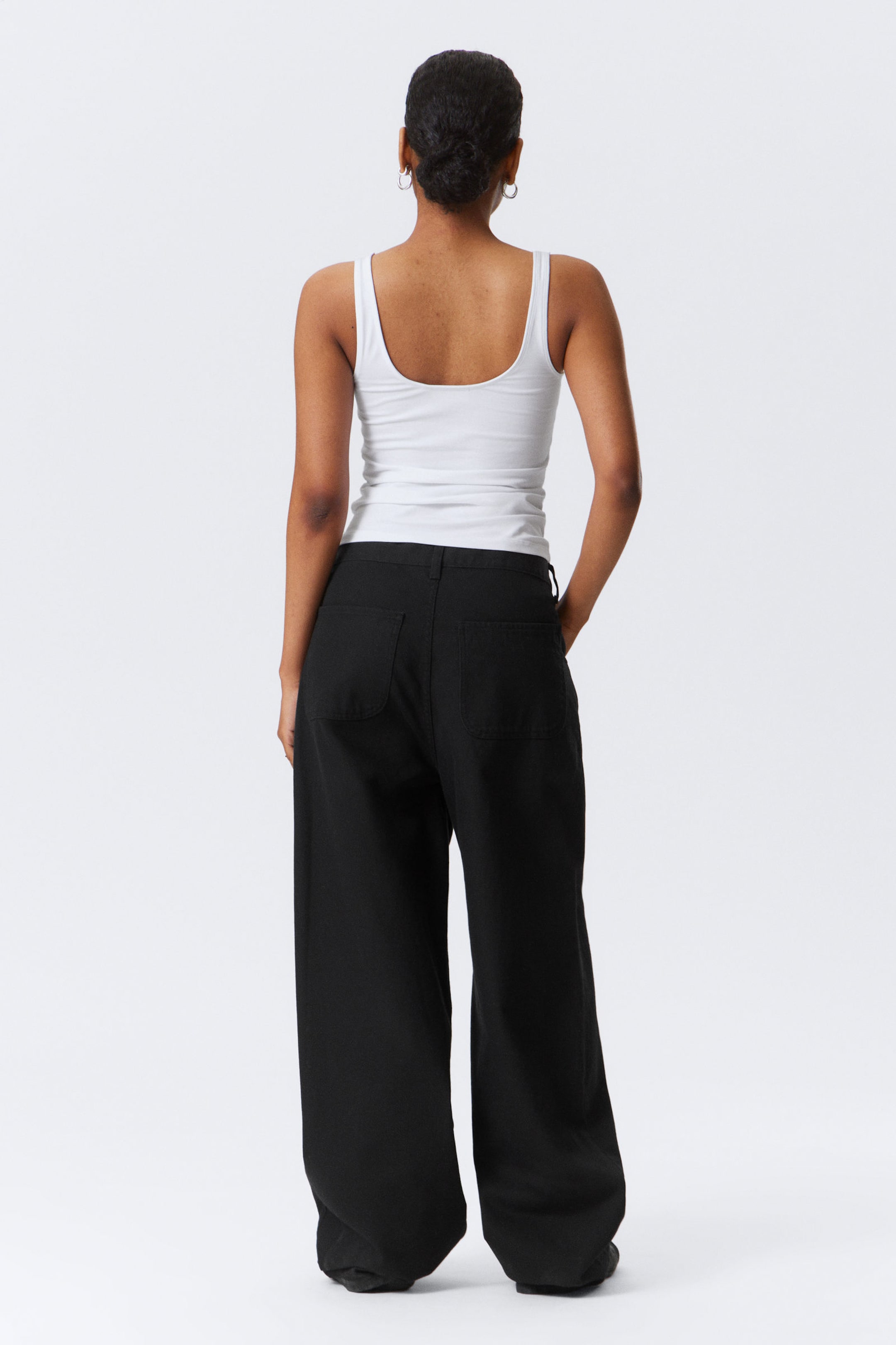 Black - Astro Loose Baggy Leg Linen-Blend Trousers - 9