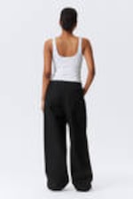 Black - Astro Loose Baggy Leg Linen-Blend Trousers - 9