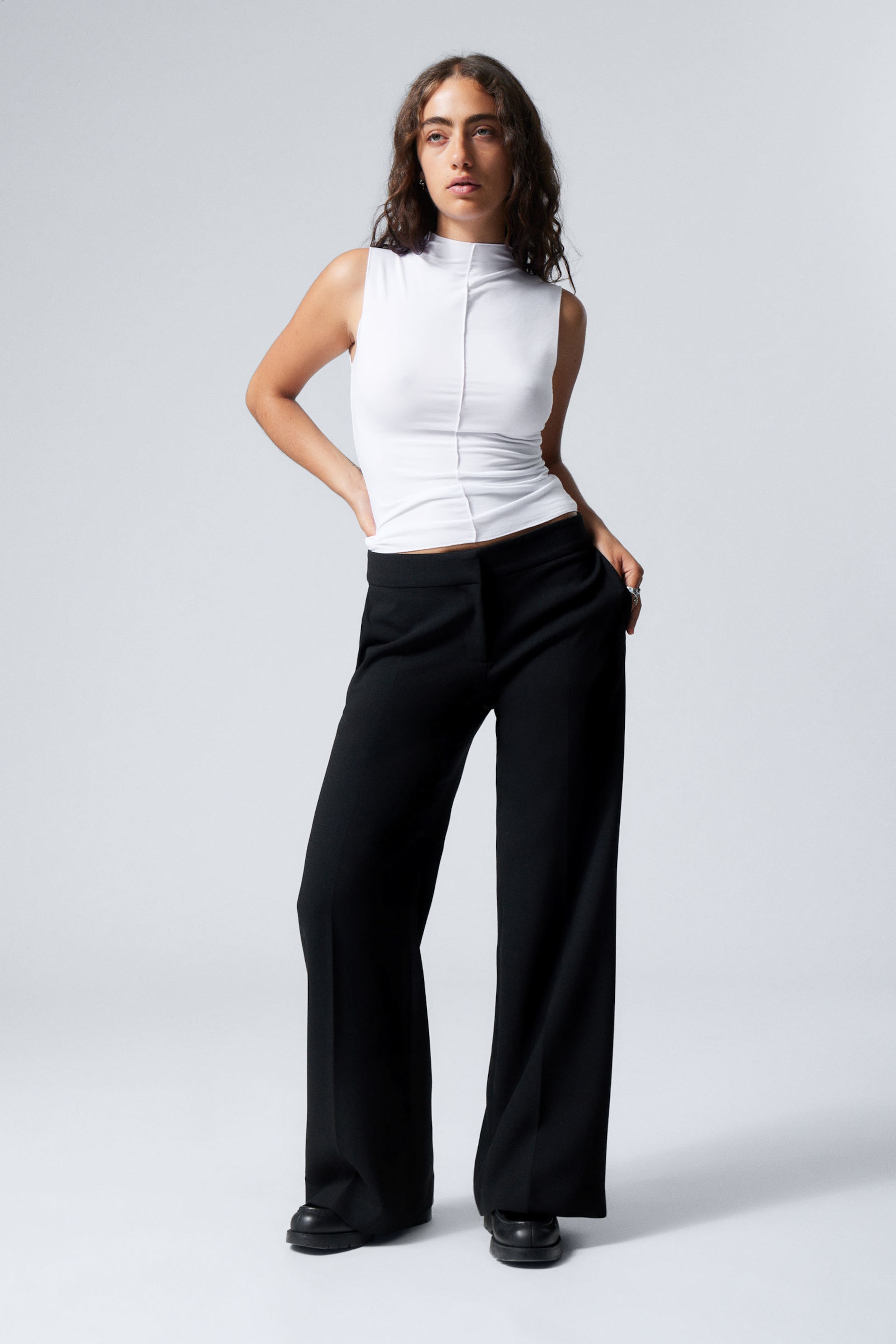 Black - Cami Flared Tailored Trousers - 0