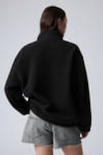 Black - Fleece Zip Jacket - 3